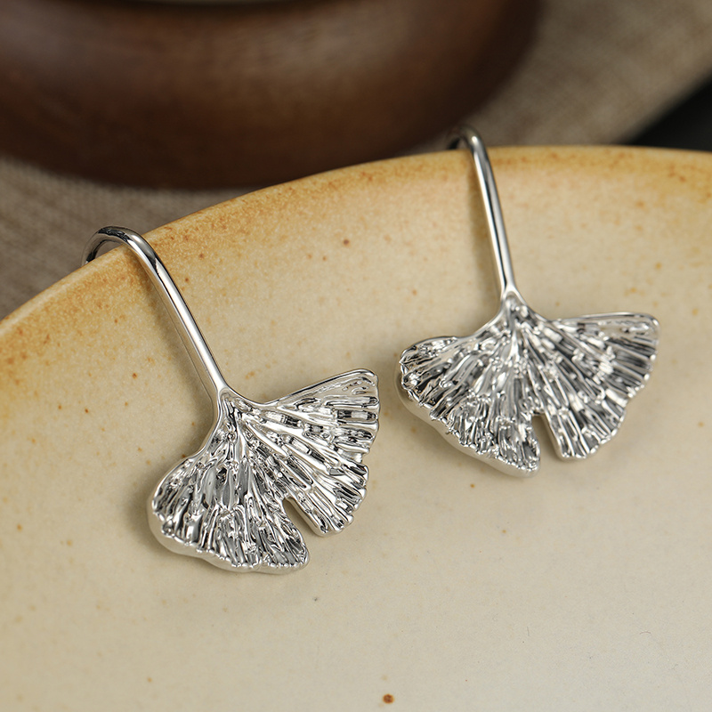 Women's Unique Ginkgo Leaf Earrings — Ideal Gift for Her